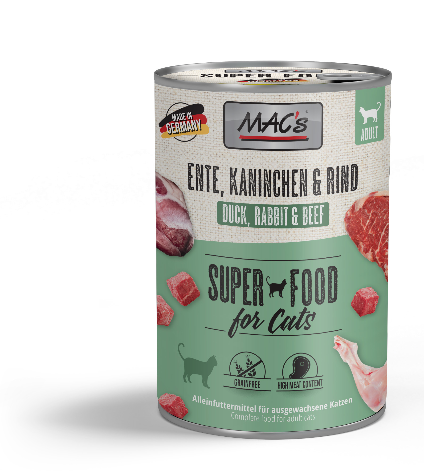 Macs Cat Ente, Kaninchen, Rind 400g