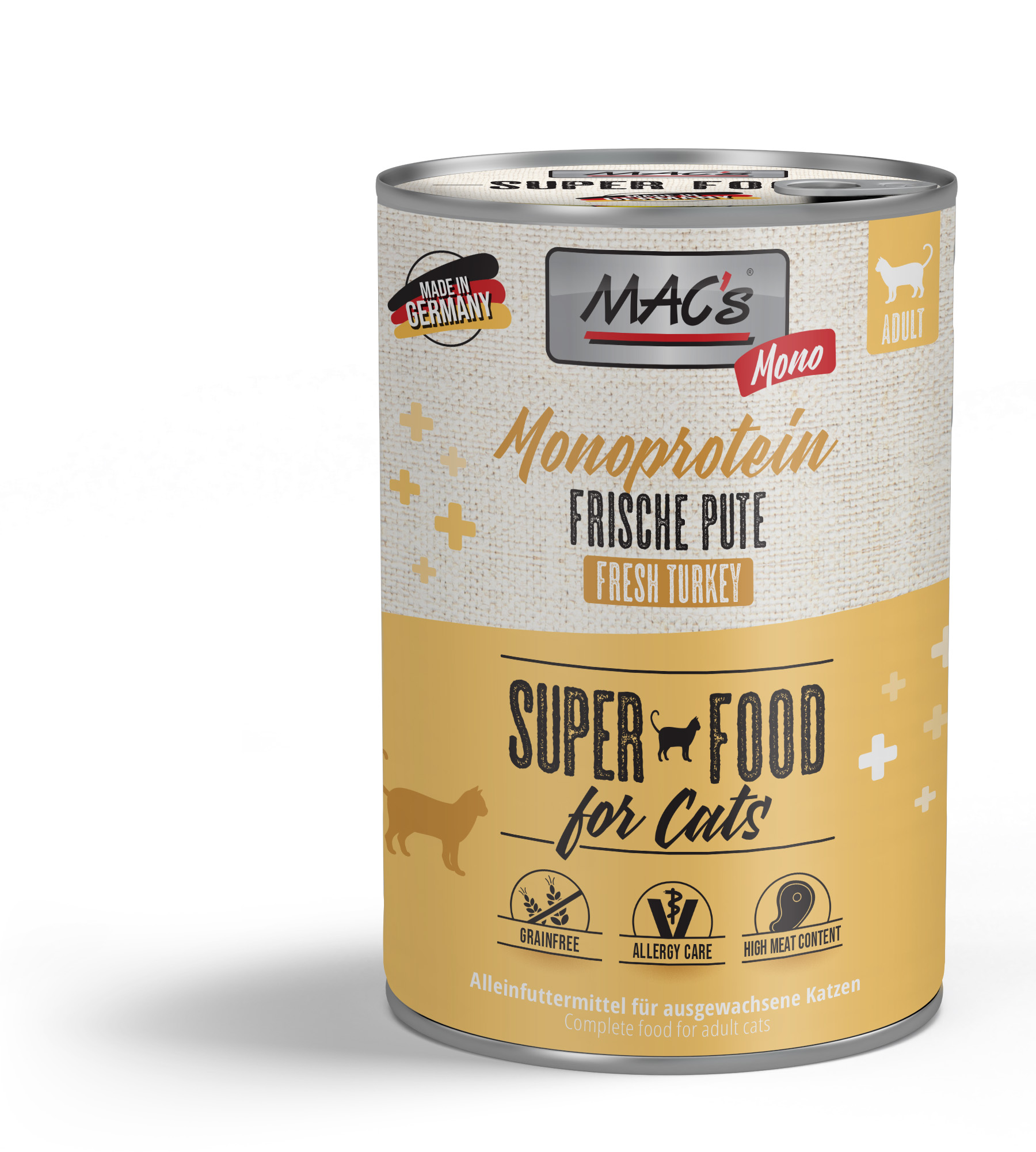 Macs Cat Mono Sensitive Pute 400g