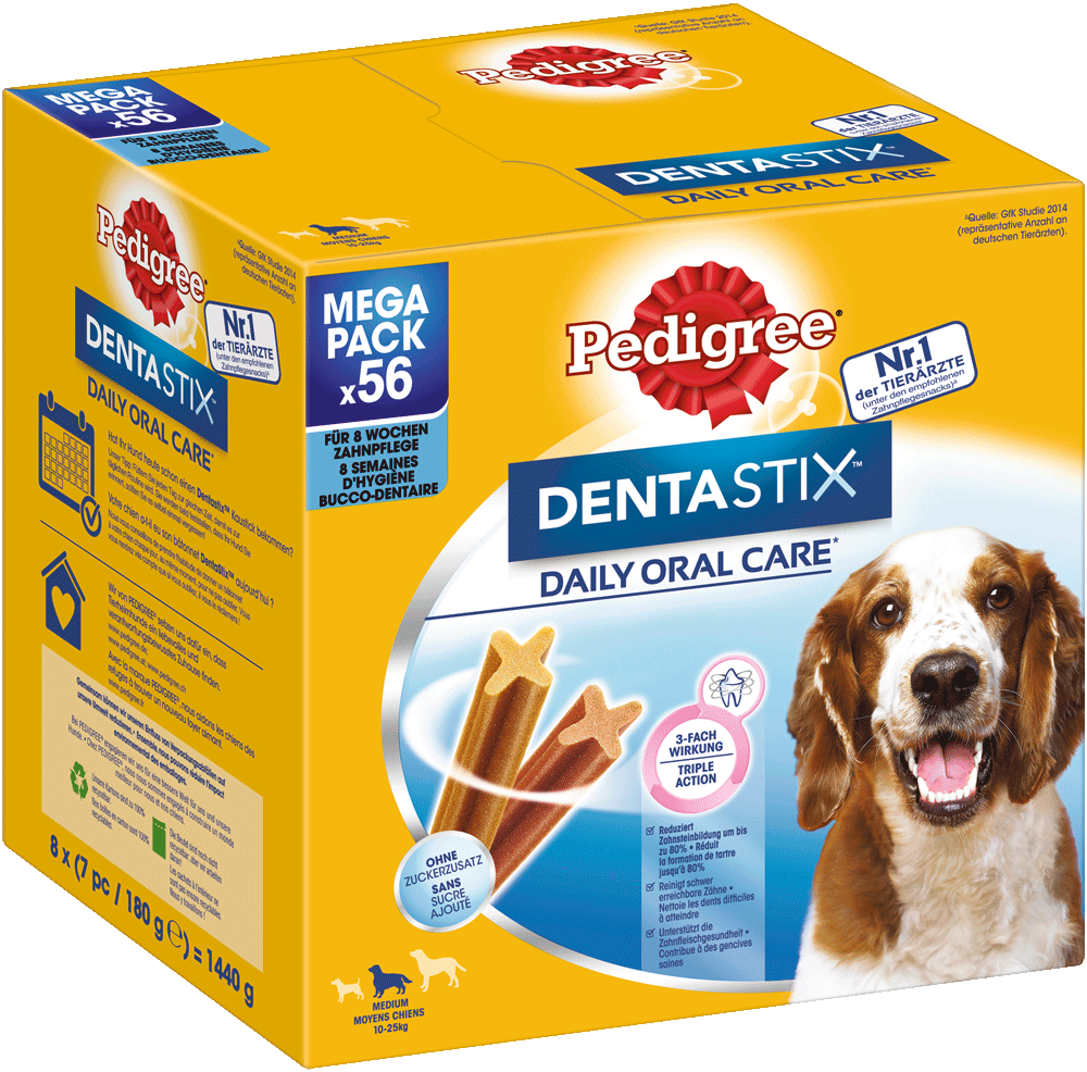 Pedigree Dentastix mittelgroße Hunde MultiPack ...