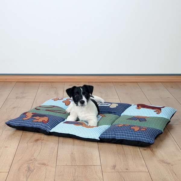 Trixie Patchwork-Decke – blau/grün, 80 x ...