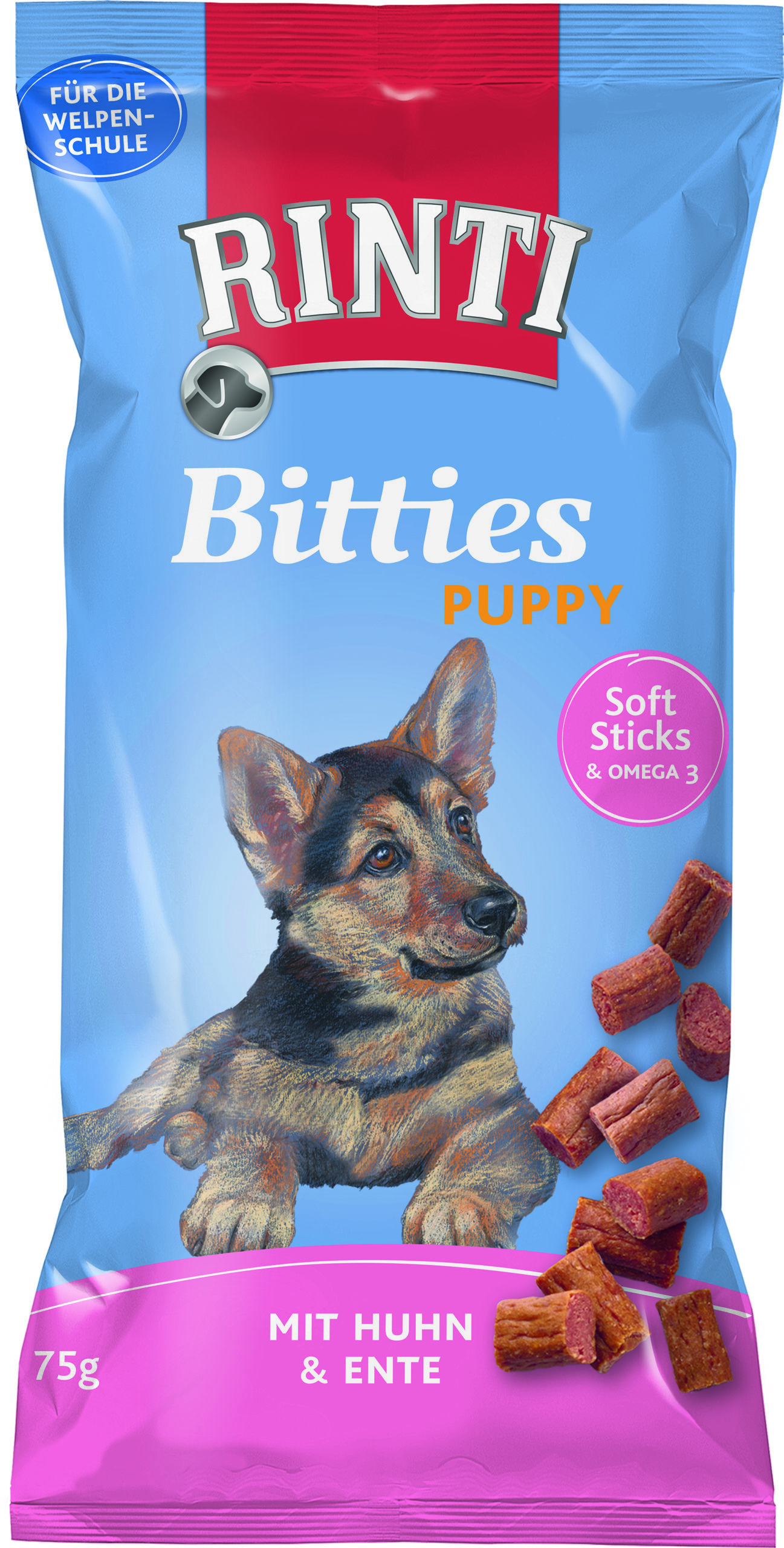 Rinti Extra Bitties Puppy Huhn Ente 75g