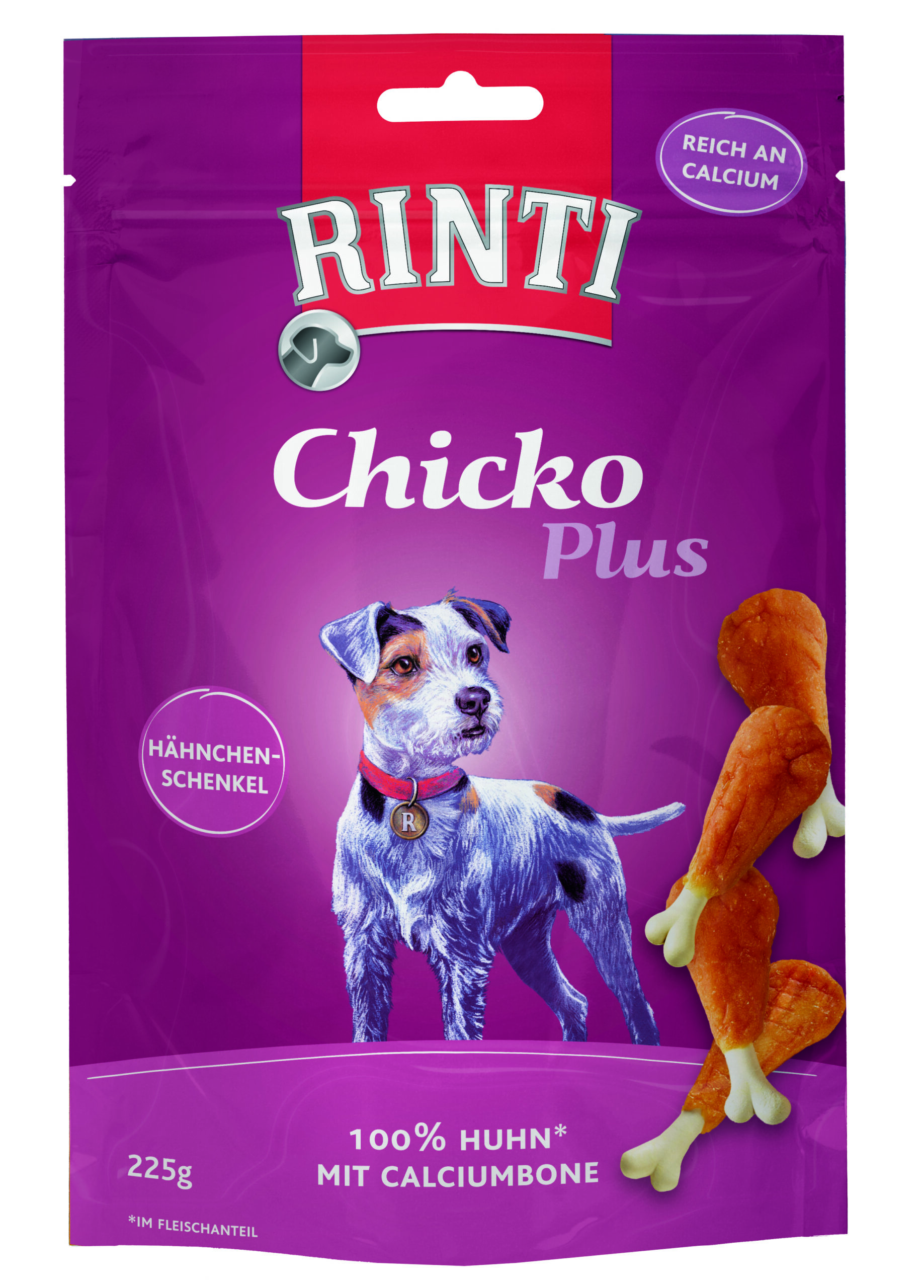 Rinti Chicko + Hähnchenschenkel  225g