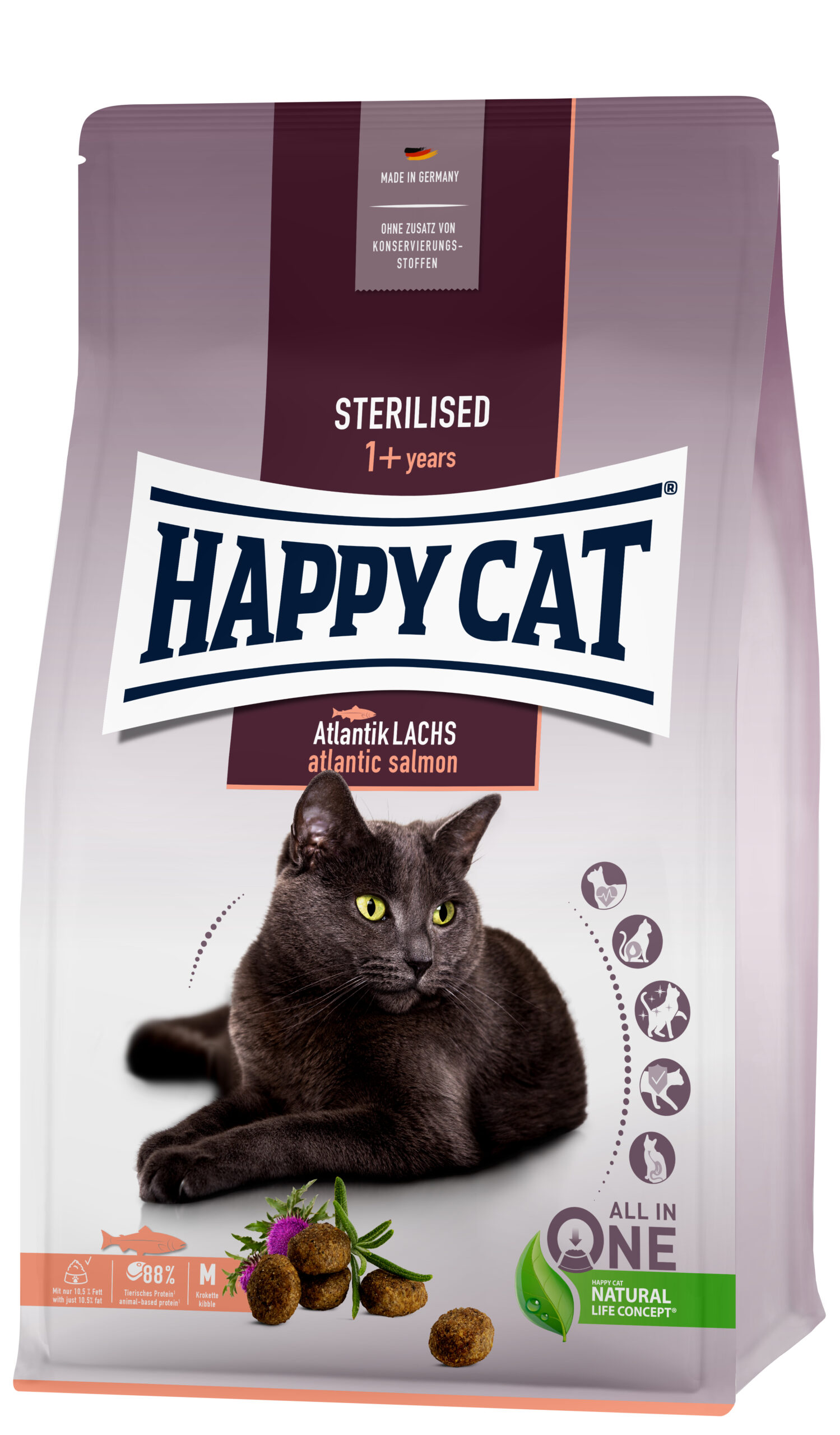 HappyCat Sterilised Atlantik Lachs 10kg