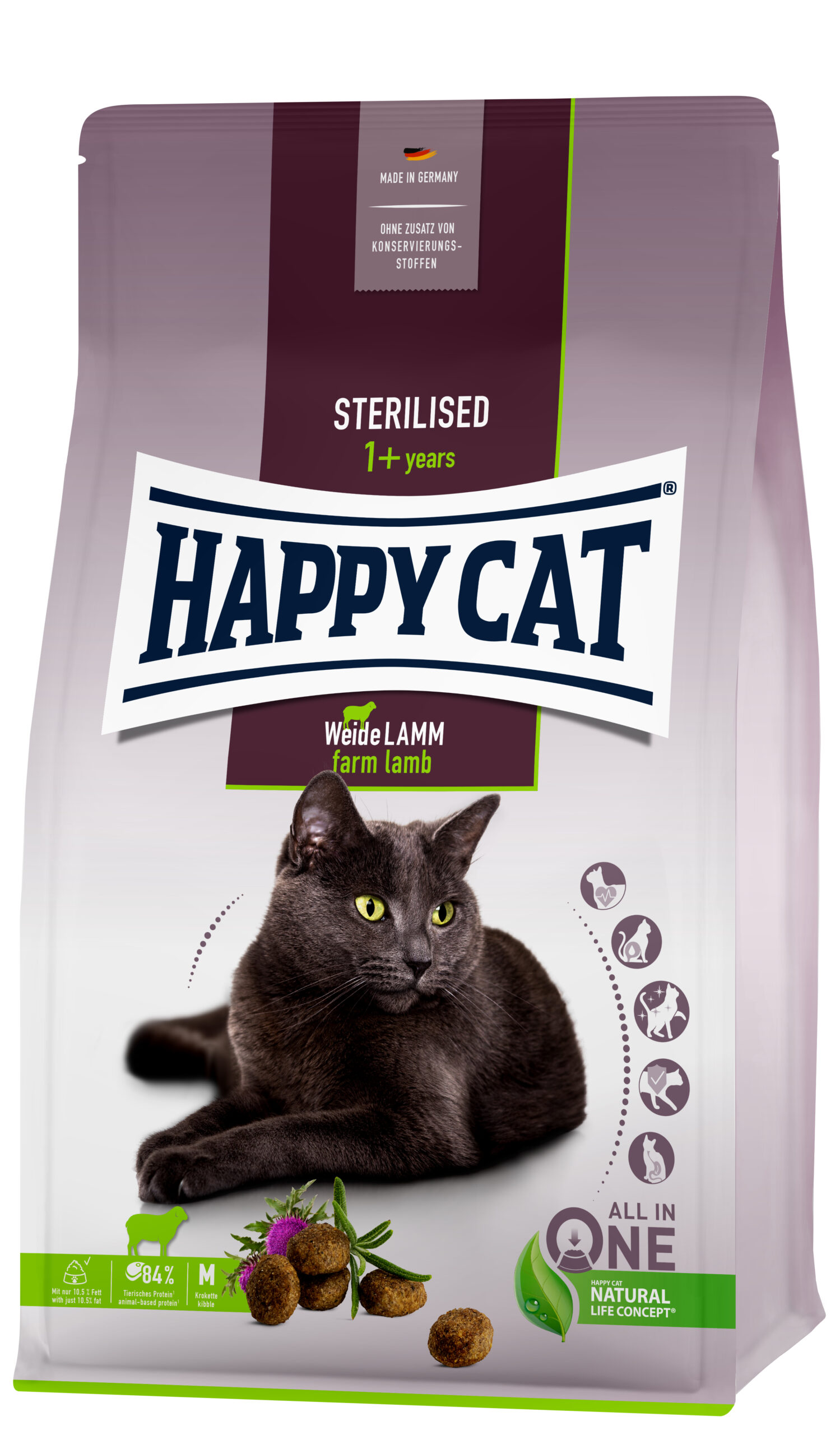HappyCat Sterilised Weide Lamm 4kg