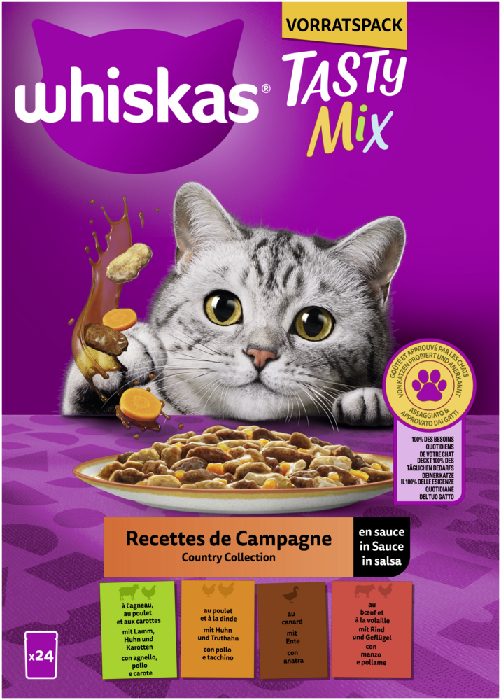 Whiskas Tasty Mix CountryCollection Sauce 24x85g
