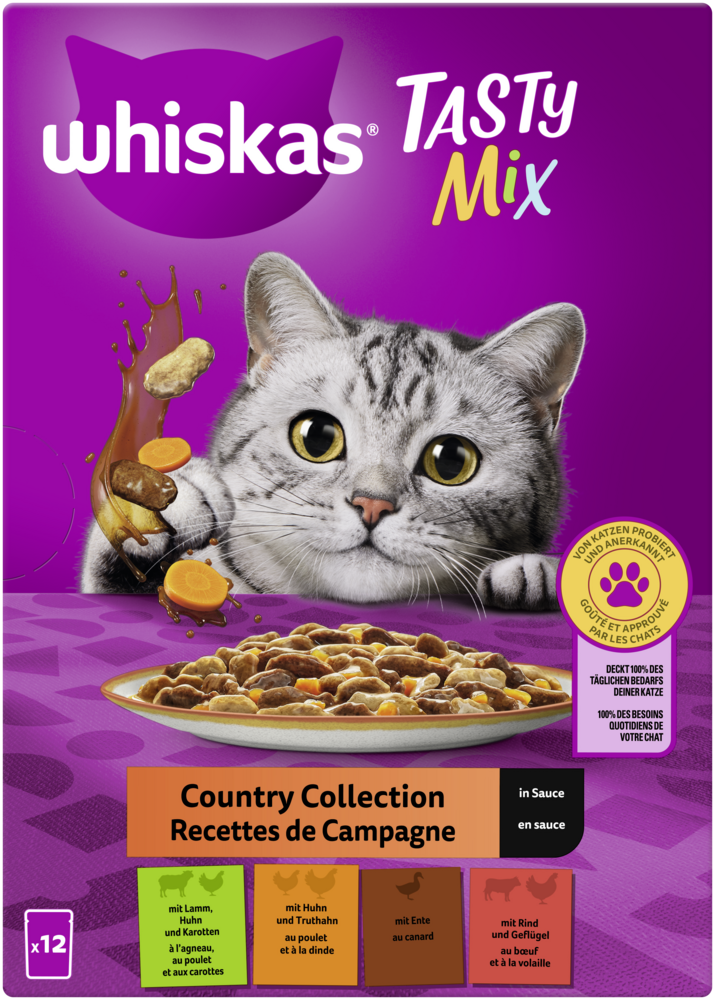 Whiskas Tasty Mix CountryCollection Sauce 12x85g