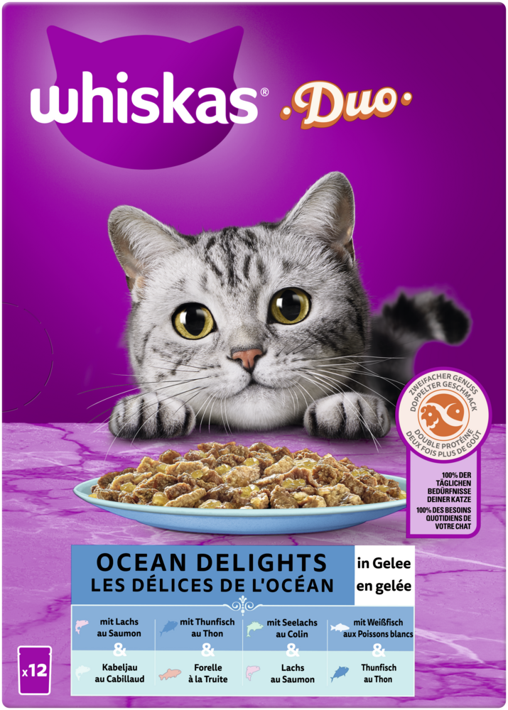 Whiskas Duo Ocean Delights Gelee 12x85g