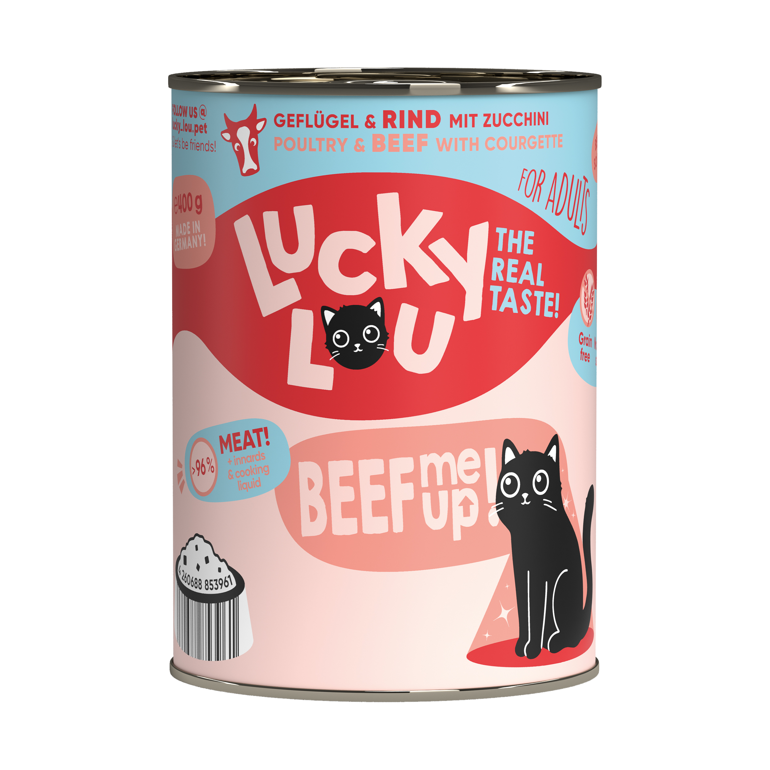 LuckyLou Lifestage Adult Geflügel+Rind 400g