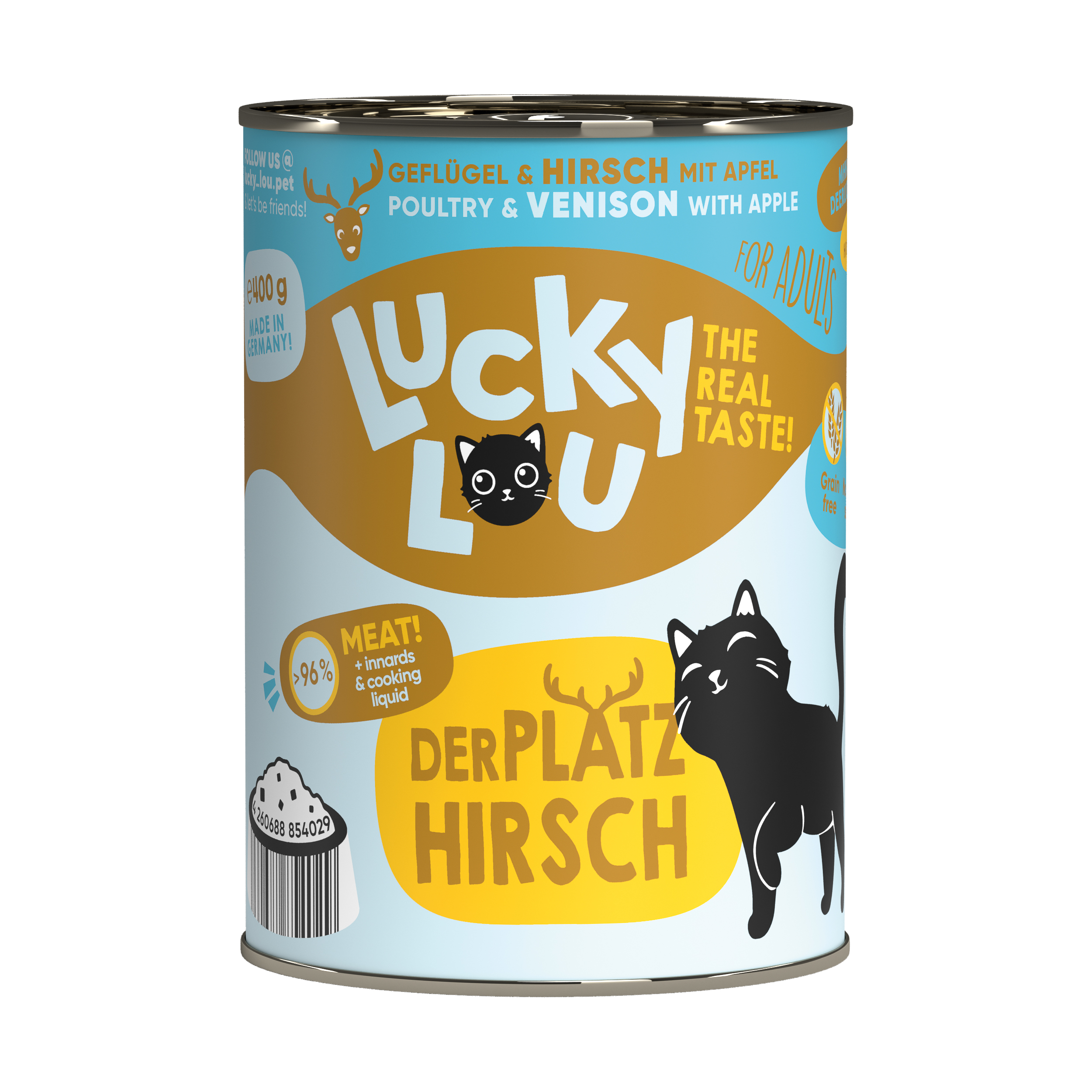 LuckyLou Lifestage Adult Geflügel+Hirsch 400g