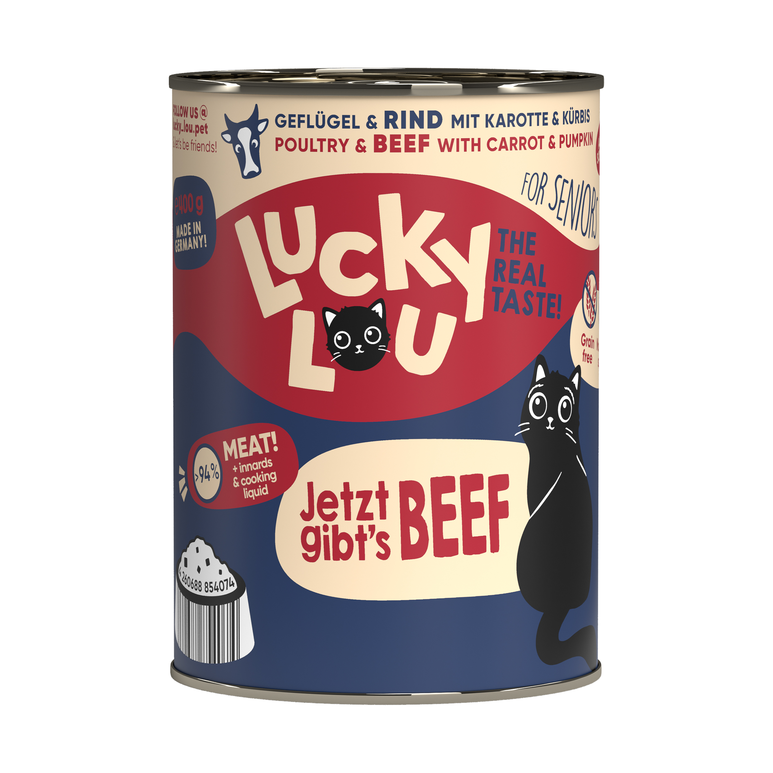 LuckyLou Lifestage Senior Geflügel+Rind 400g