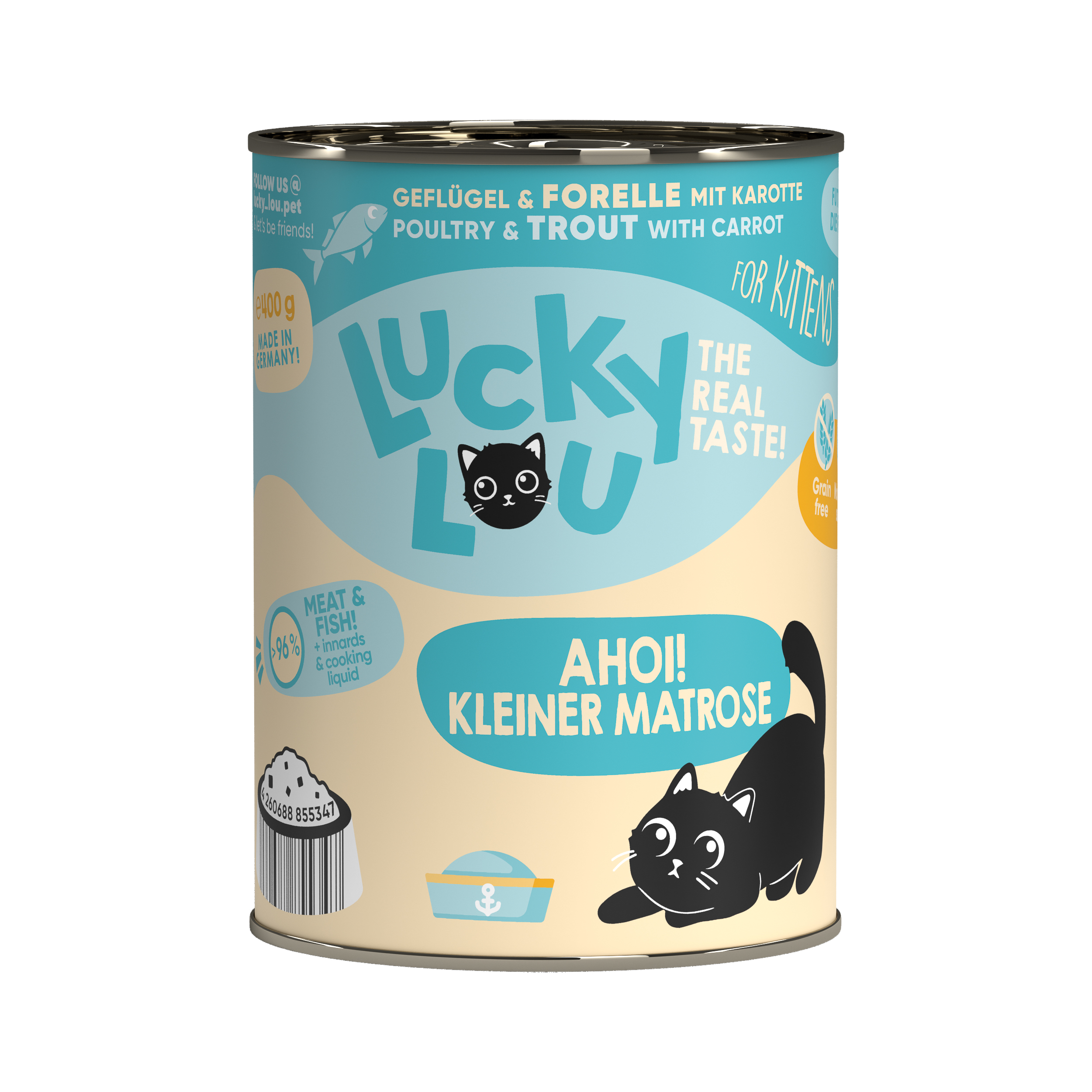 LuckyLou Lifestage Kitten Geflügel+Forelle 400g