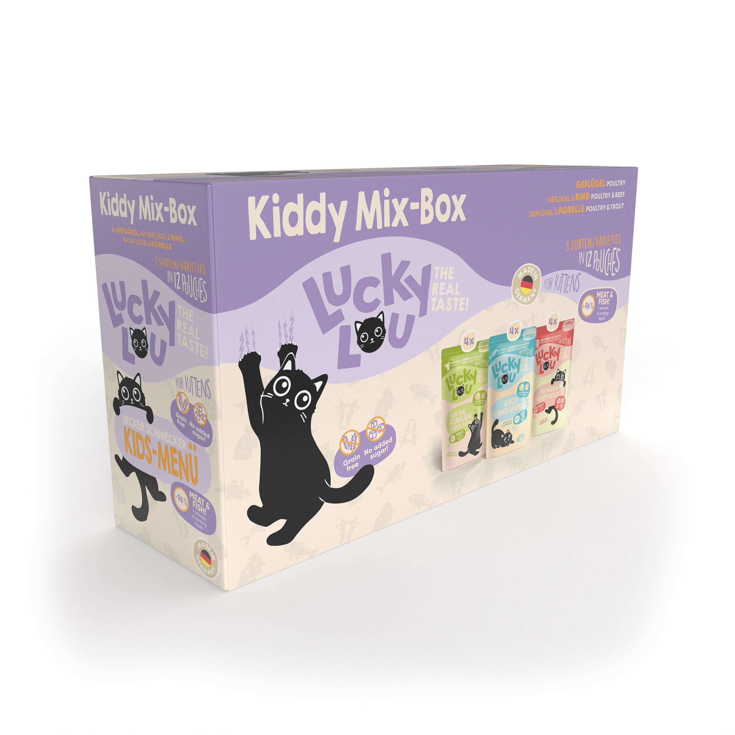 LuckyLou Lifestage Kitten Multipack 12x125g