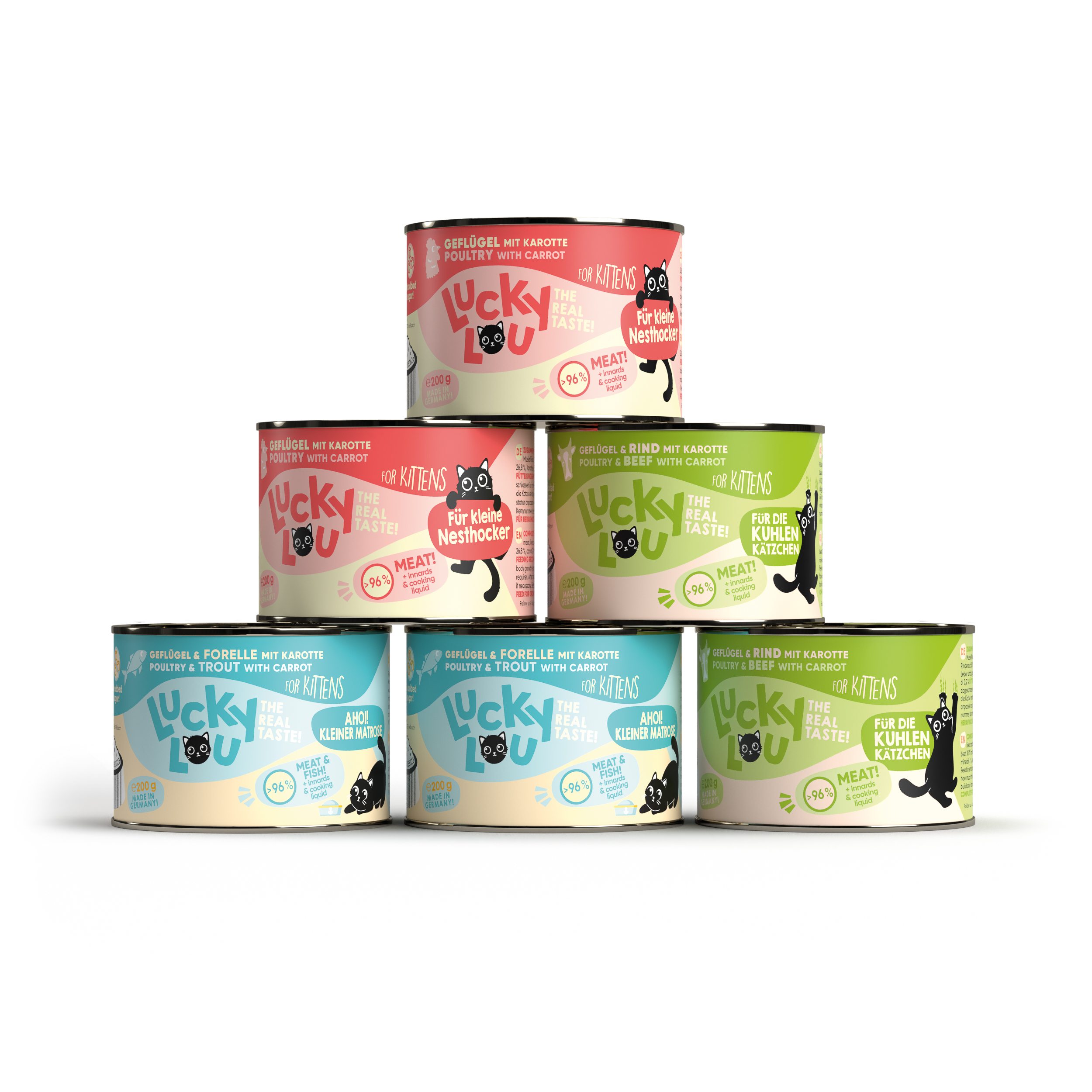 LuckyLou Lifestage Kitten Multipack 6x200g