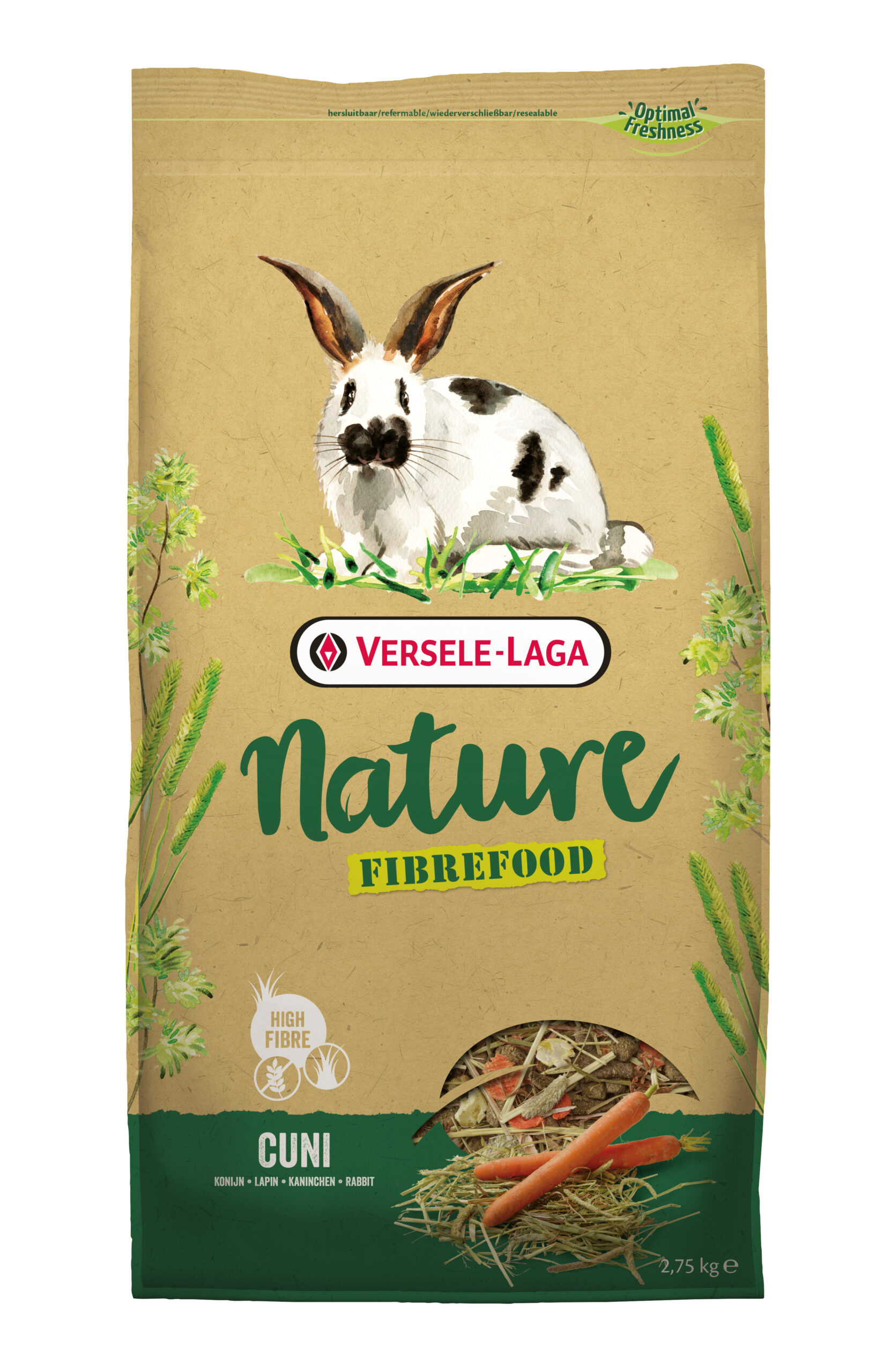 Versele Laga Nature Fibrefood (Zwerg)Kaninchen 2...