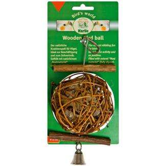 Karlie Wooden Bird Ball – 10 cm