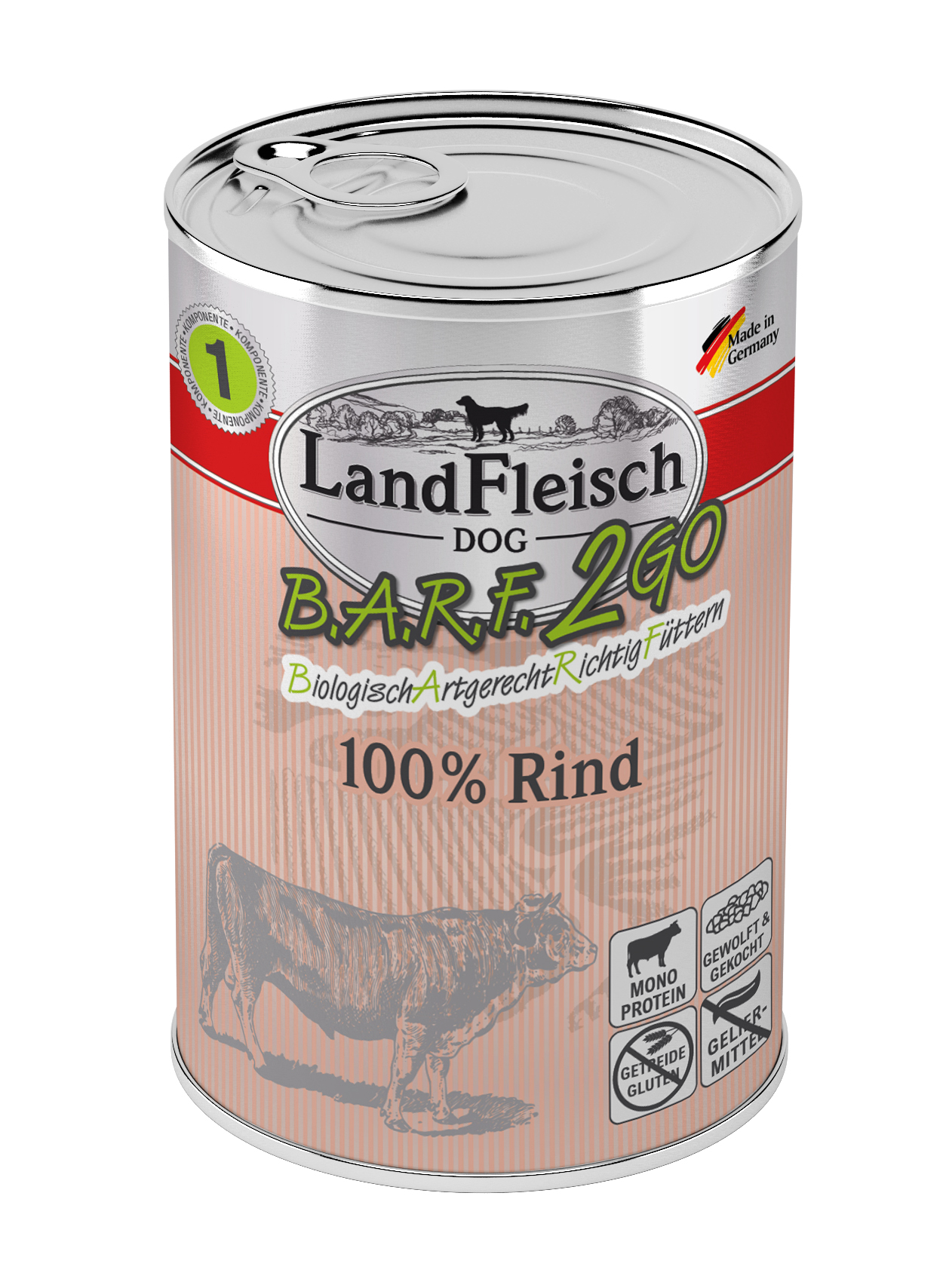 Landfleisch B.A.R.F.2GO Rind 400g