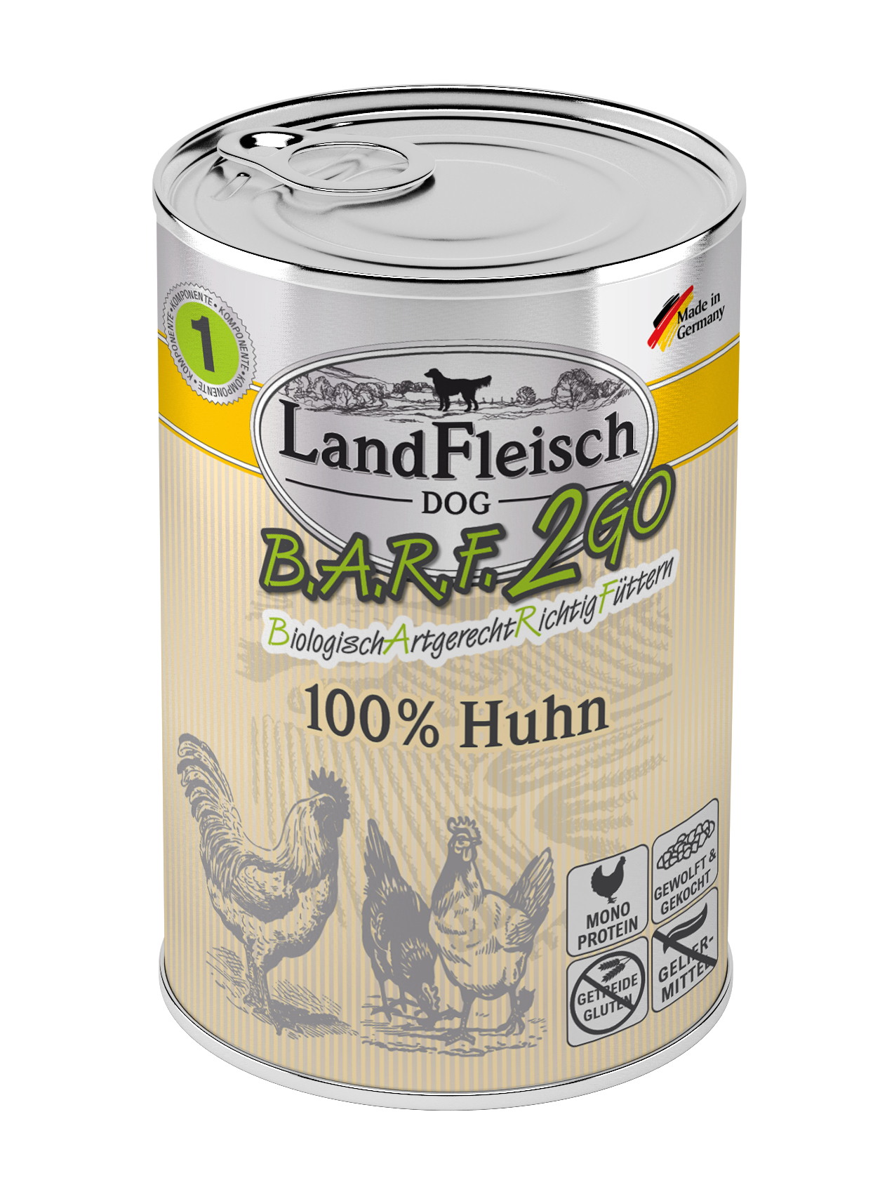 Landfleisch B.A.R.F.2GO Huhn 400g
