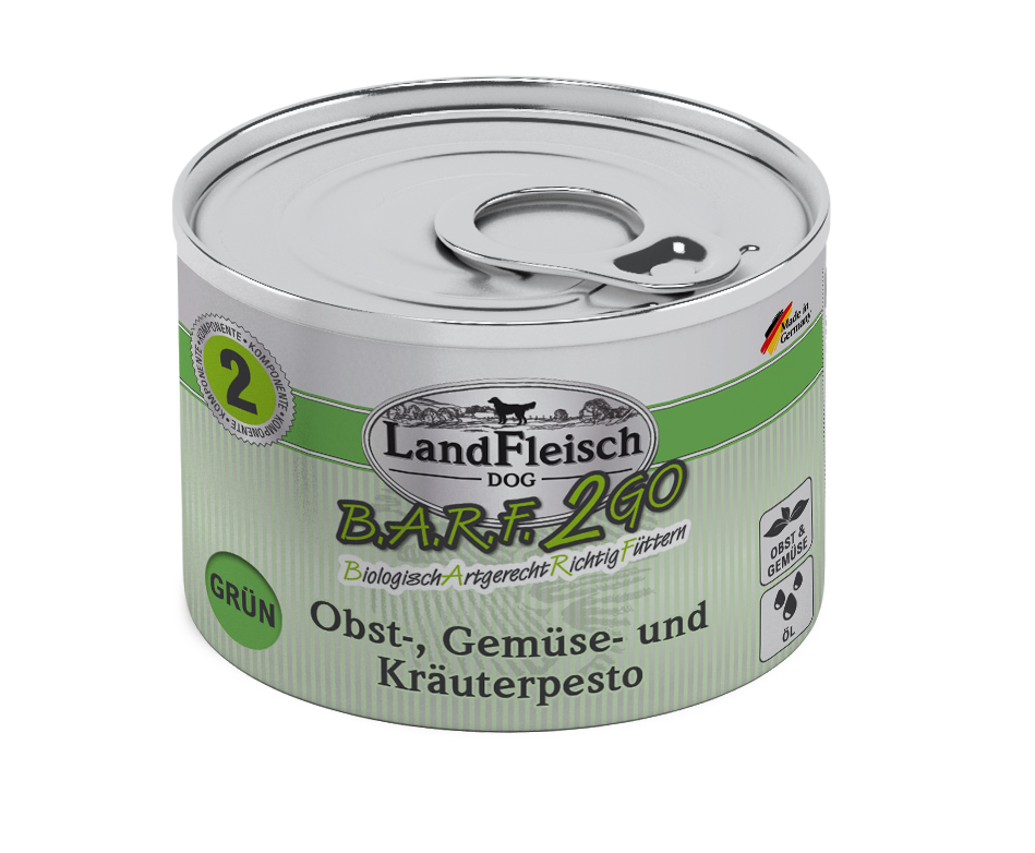 Landfleisch B.A.R.F.2GO Pesto Grün 200g