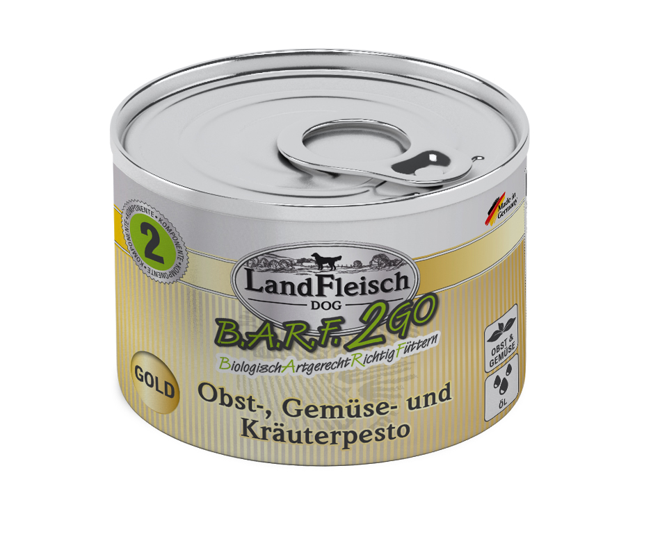 Landfleisch B.A.R.F.2GO Pesto Gold 200g