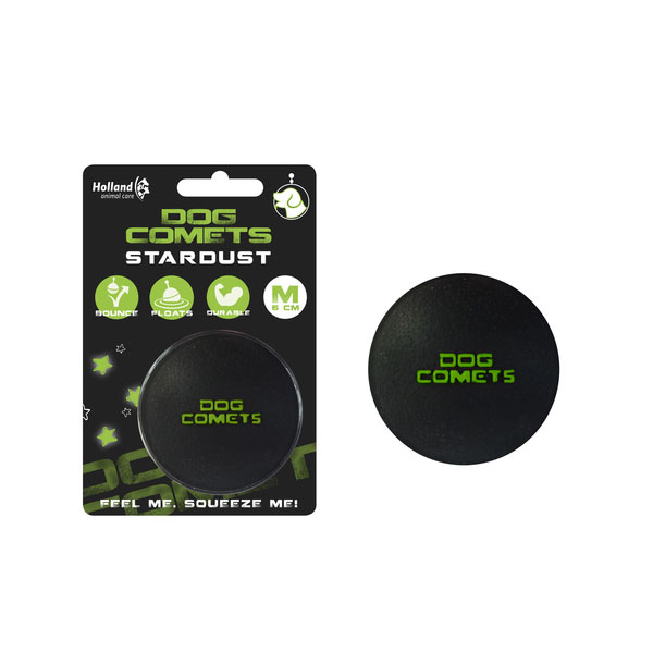 Dog Comets Ball Stardust – Schwarz/Grün