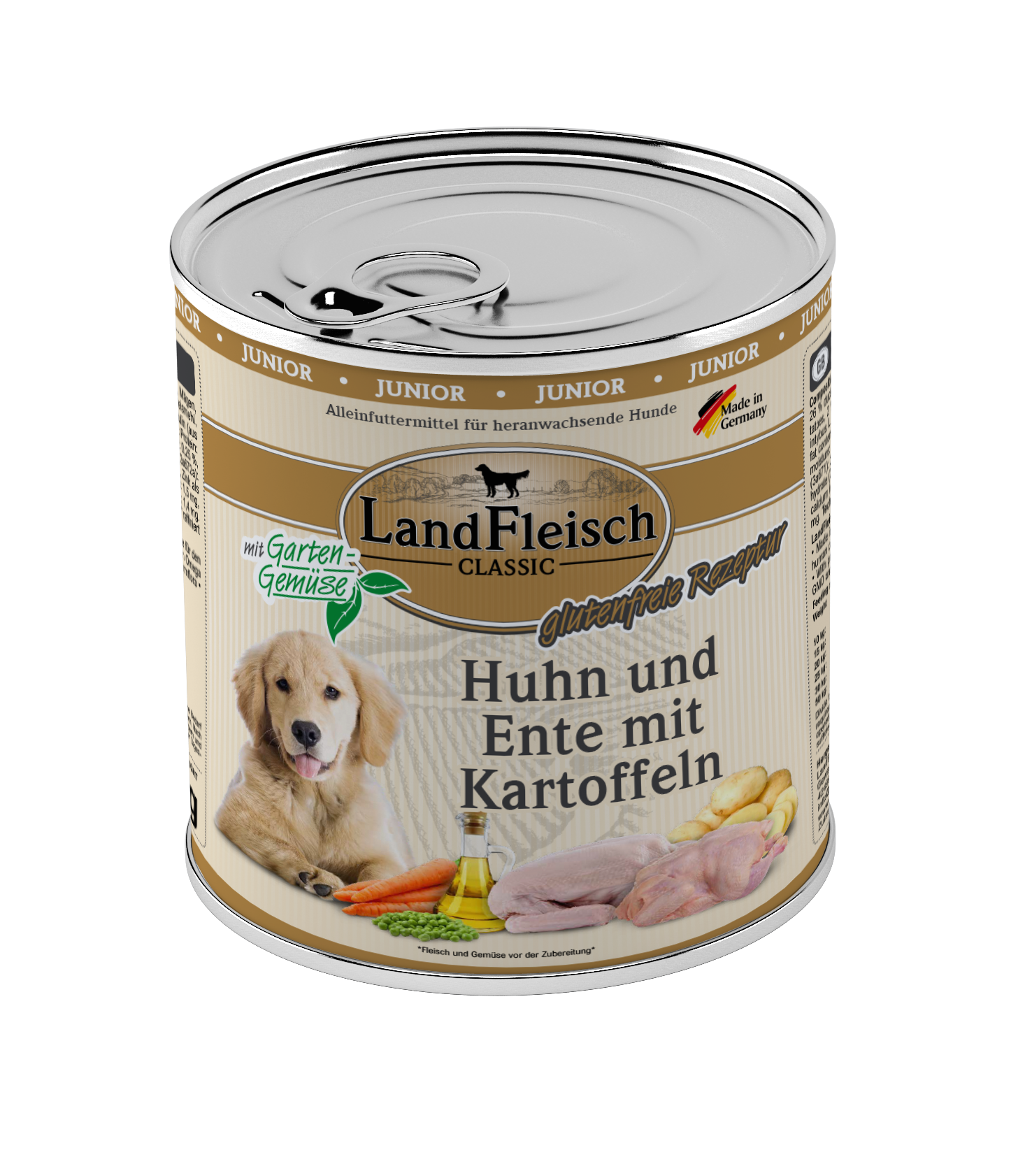 LandFleisch Dog Classic Junior Huhn,Ente+Kartoff...