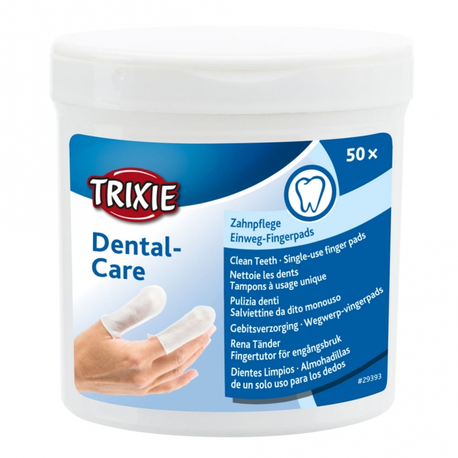 Trixie Zahnpflege Einweg-Fingerpads – 50 S...