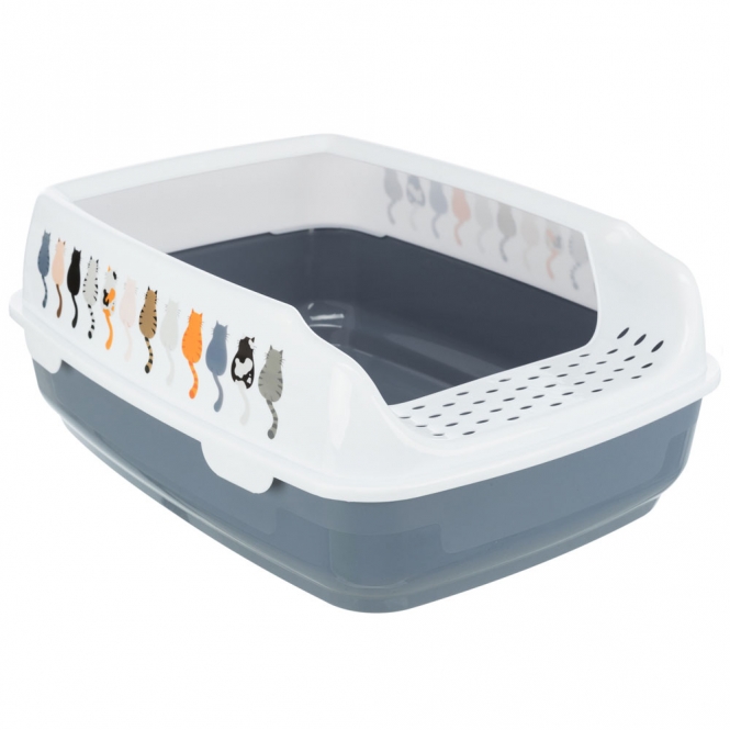 Trixie Katzentoilette Delio mit Motiv – gr...